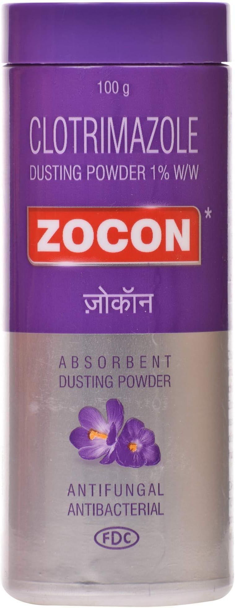 Zocon - Bottle of 100 gm Dusting Powder