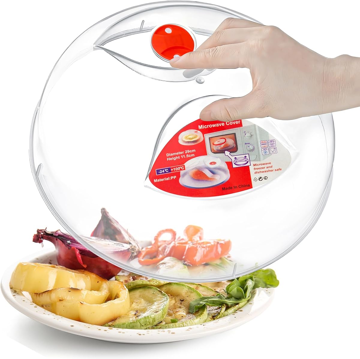 Large Microwave Plate Cover Easy Grip Microwave Splatter Cover Guard Lid with Steam Vent and BPA Free & 11.5 Inch, Dishwasher Safe : Amazon.ca: Home