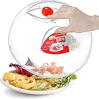 Layron Large 11.5 Inch Microwave Splatter Cover - Easy Grip Handle, Steam Vent, BPA-Free & Dishwasher Safe