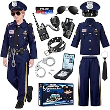 Police Costume for Kids Halloween Role Play with Accessories
