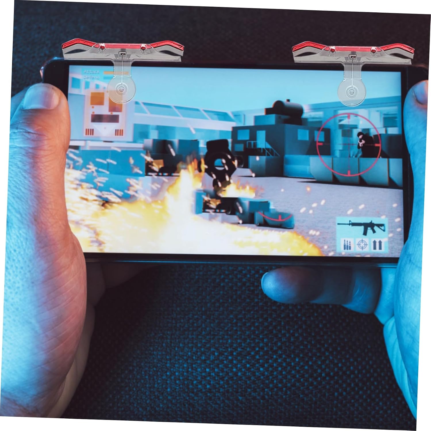DIYEAH 1pair Mobile Game Controller Triggers for Enhanced Shooting Accuracy Ergonomic Hand Improved Control for Mobile Gaming Compatible Smartphones