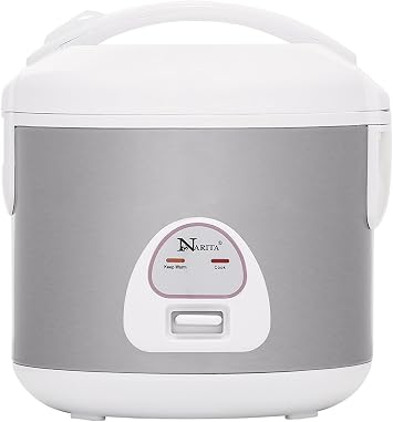 Narita 6 Cup Rice Cooker With Stainless Steel Inner Pan, Inner Pot 3D Warmer By HND