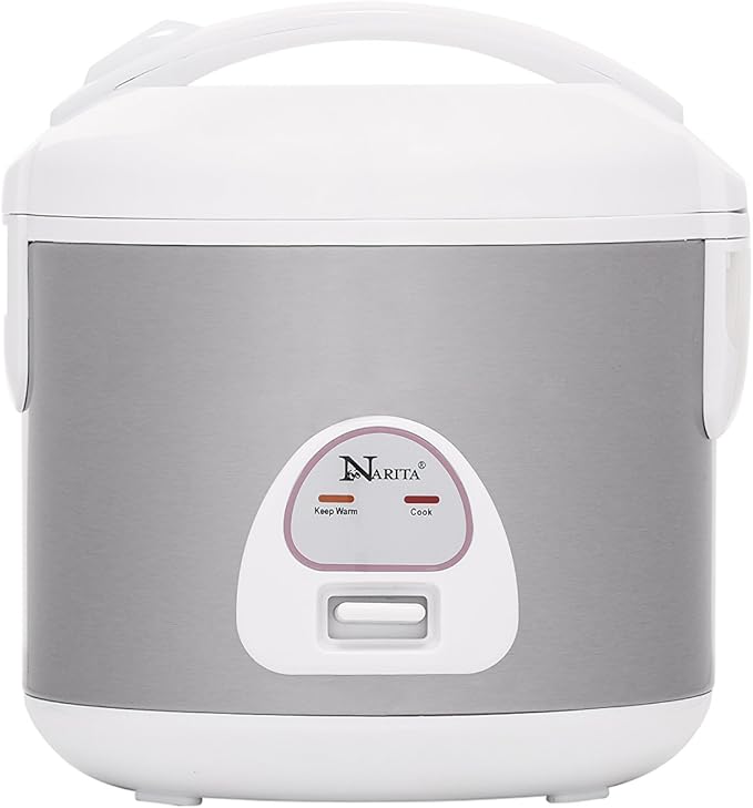 Narita 4 Cup Rice Cooker With Stainless Steel Inner Pan, Inner Pot 3D Warmer By HND