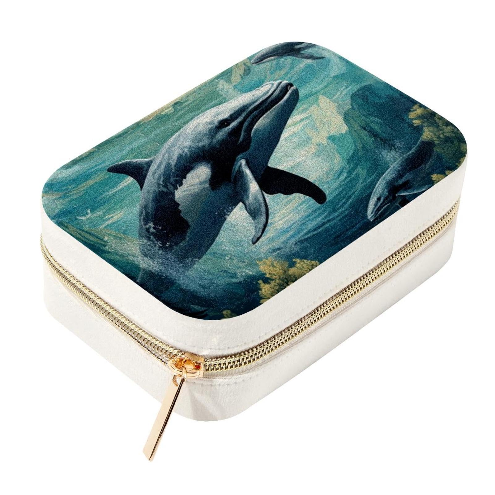 Boîte à bijoux pour femmes et filles, le cadeau parfait motif baleine
