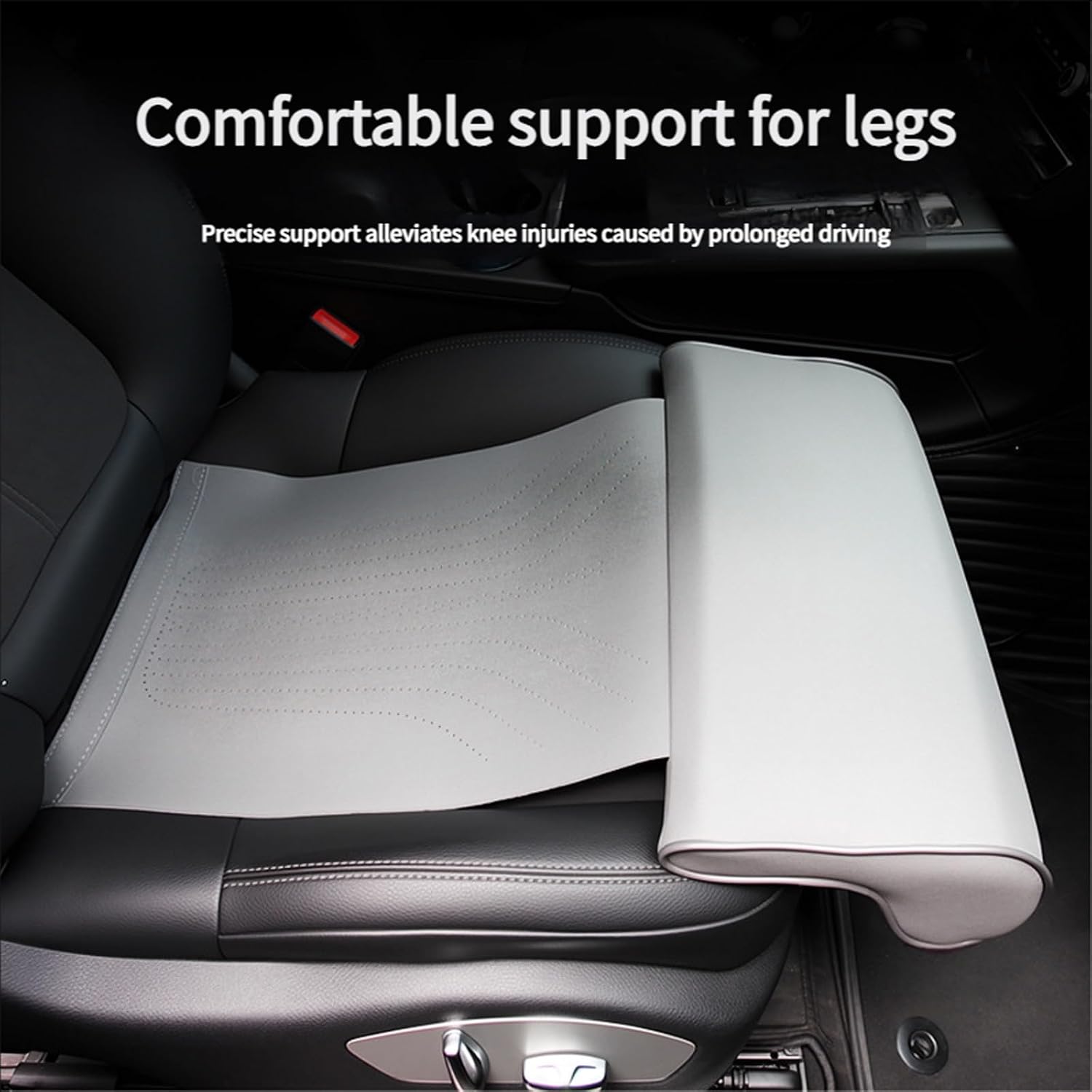 Premium Fabric Extender Leg Pillow Ergonomic Design for Extended Driving Comfort Thigh Pillow for Car