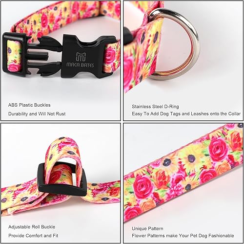 Miniatura 3 de Maca Bates - Collar de diseño de rosas para perro, collar de primavera para niñas y niños, hembra, macho, para Perros, Chihuahua, Pitbull, regalo de