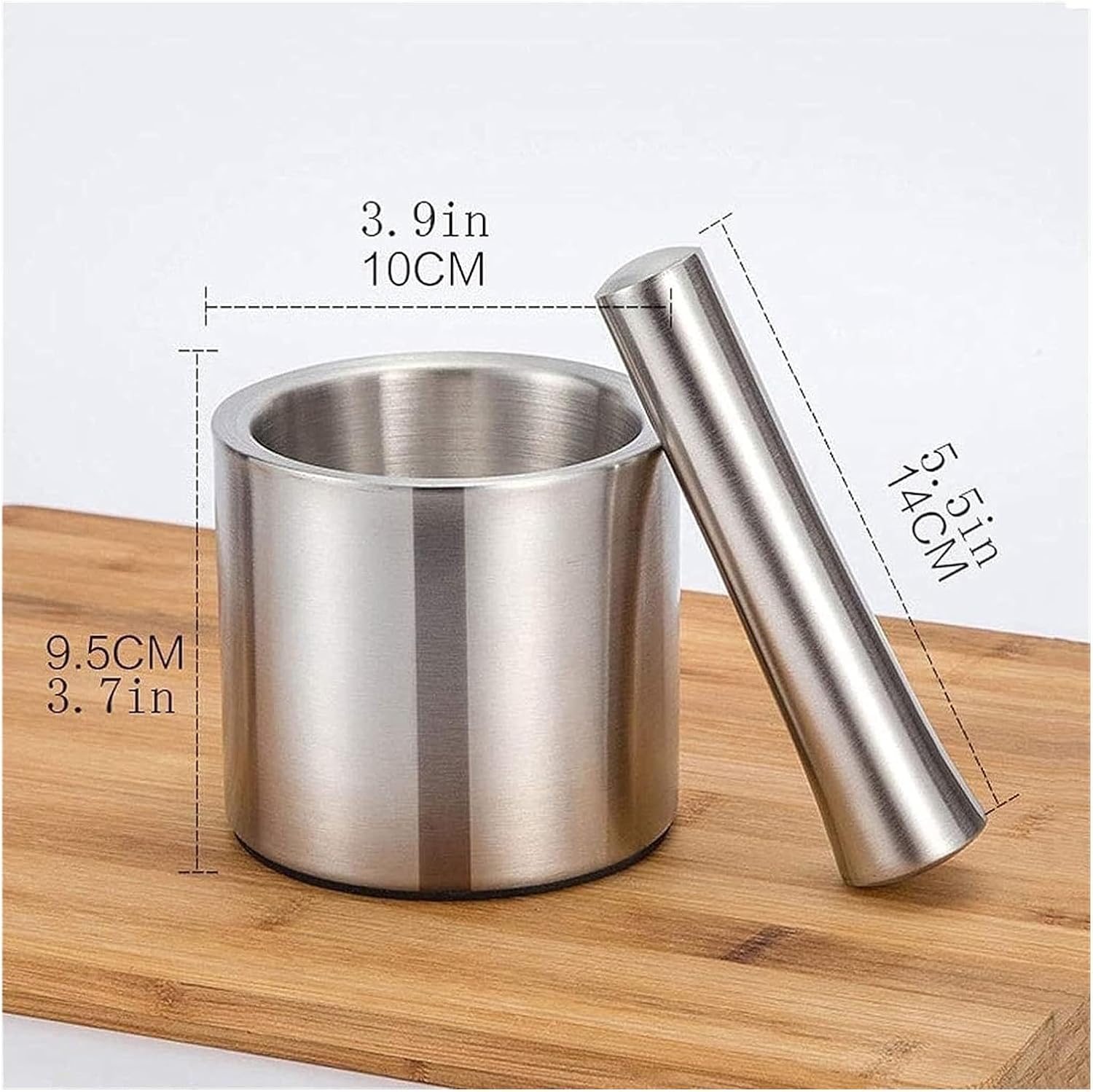 Crusher,Mortar and Pestle Set,Mortar and Pestle Large Stainless Steel Mortar and Pestle Bowl Set Grinding