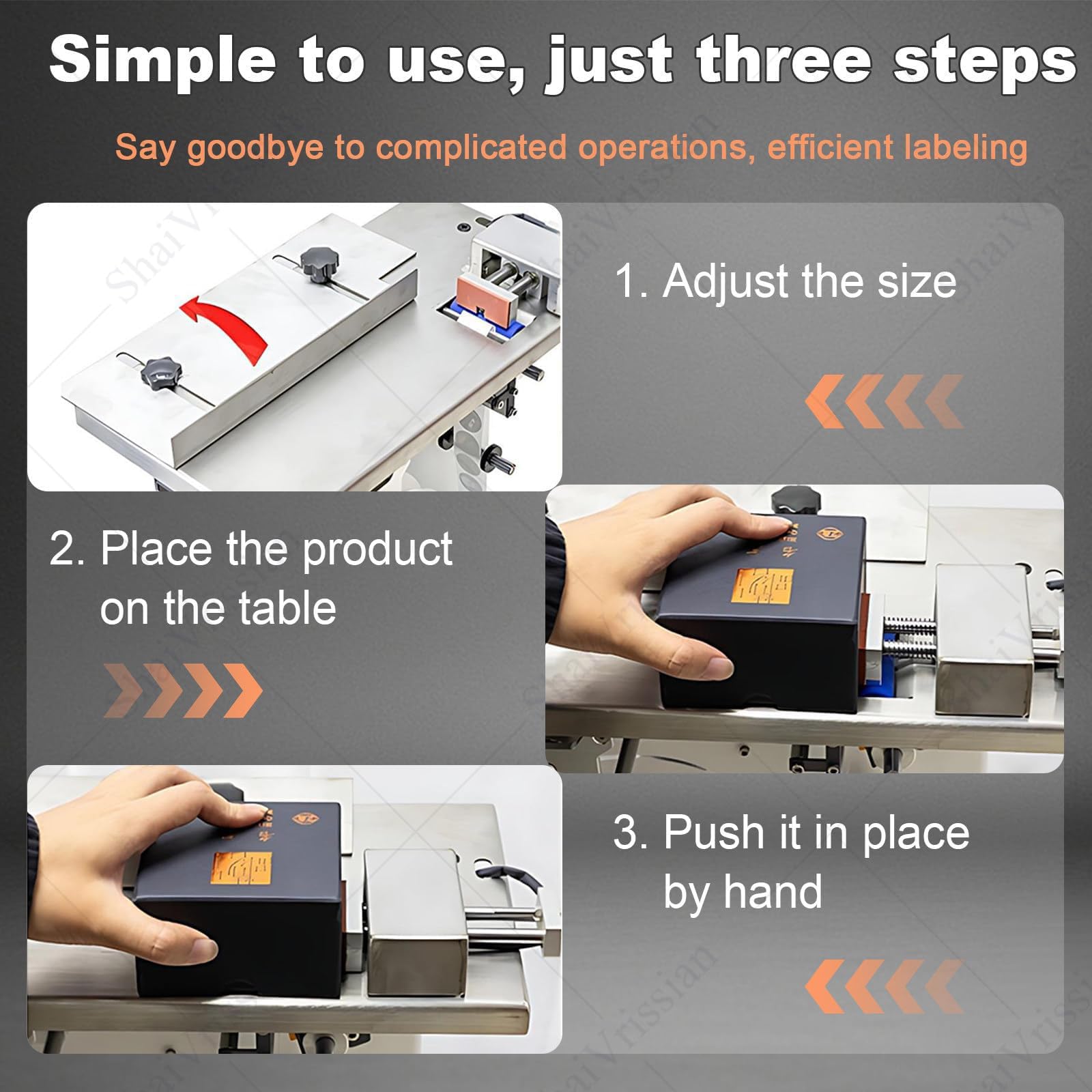 Etichettatrice, etichettatrice automatica ad angolo retto con controller PLC e sensore di luce, precisa per etichette quadrate e rotonde trasparenti