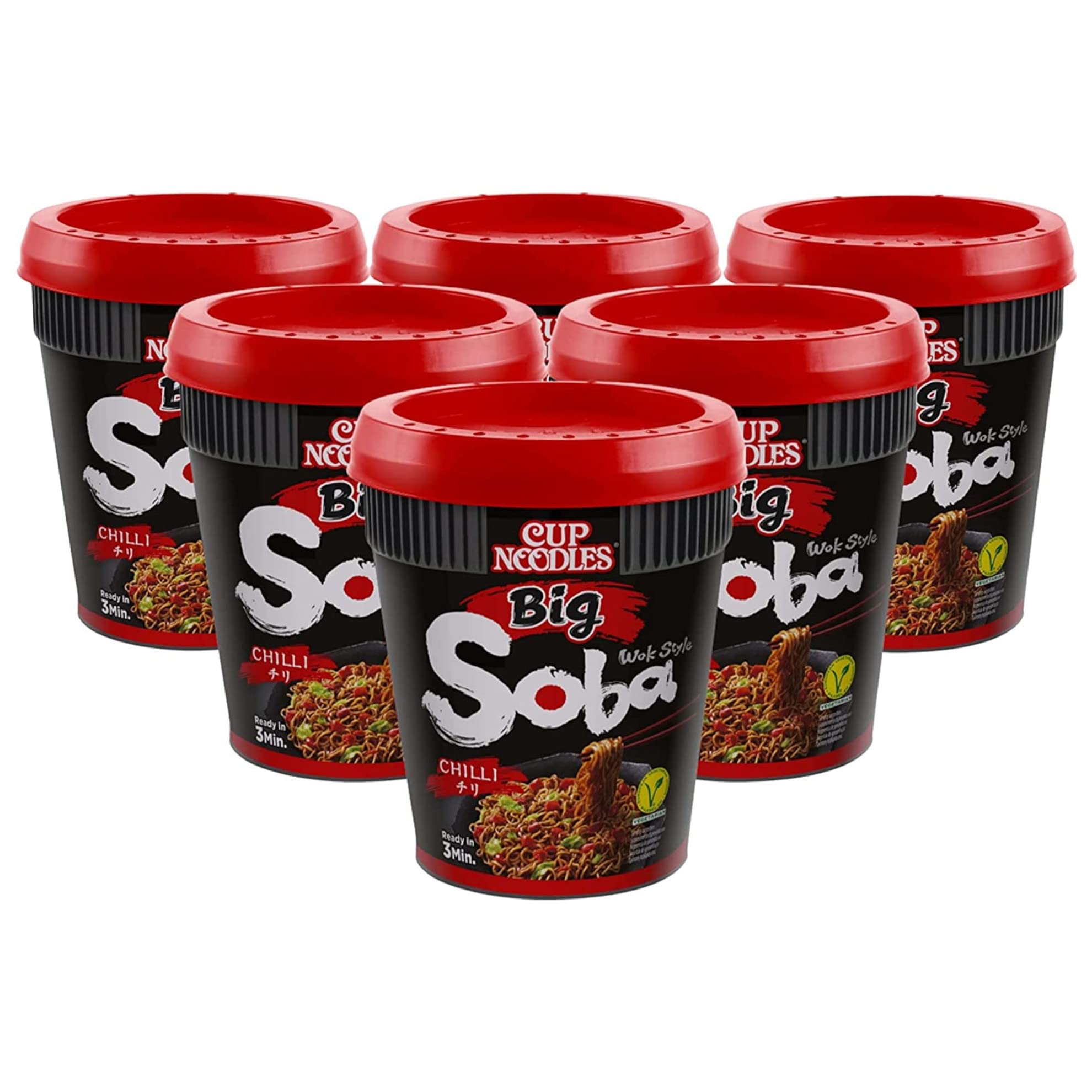 Universal Product Solutions Nissin-Noodles Big Soba Cups Chilli 6x115g