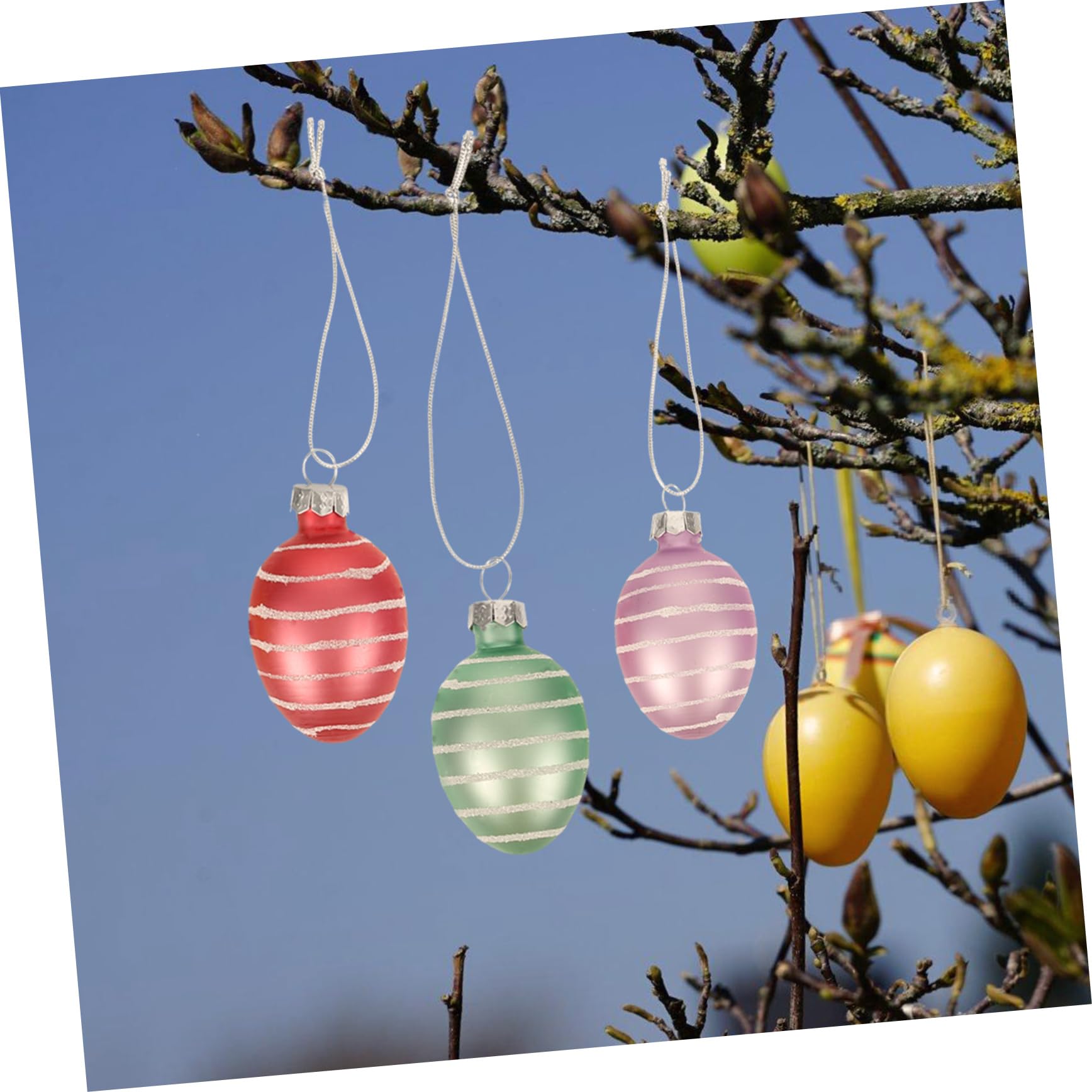 48stücke Teiliges Ostereier Zum Aufhängen Dekorative Ostern Deko Für Bäume Häuser Und Feste Leicht Und Langlebig Für Stilvolle Osterdekoration