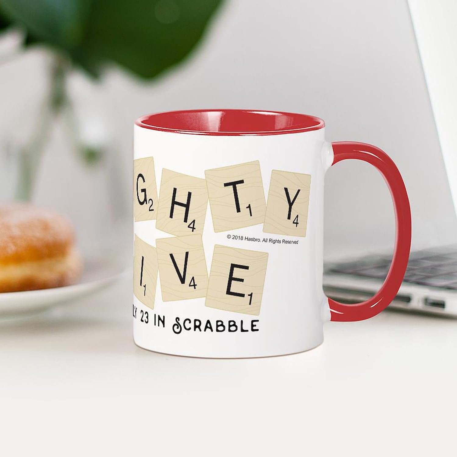 CafePress Scrabble Eighty Five Only 23 11 oz (325 ml) Ceramic Coffee Mug