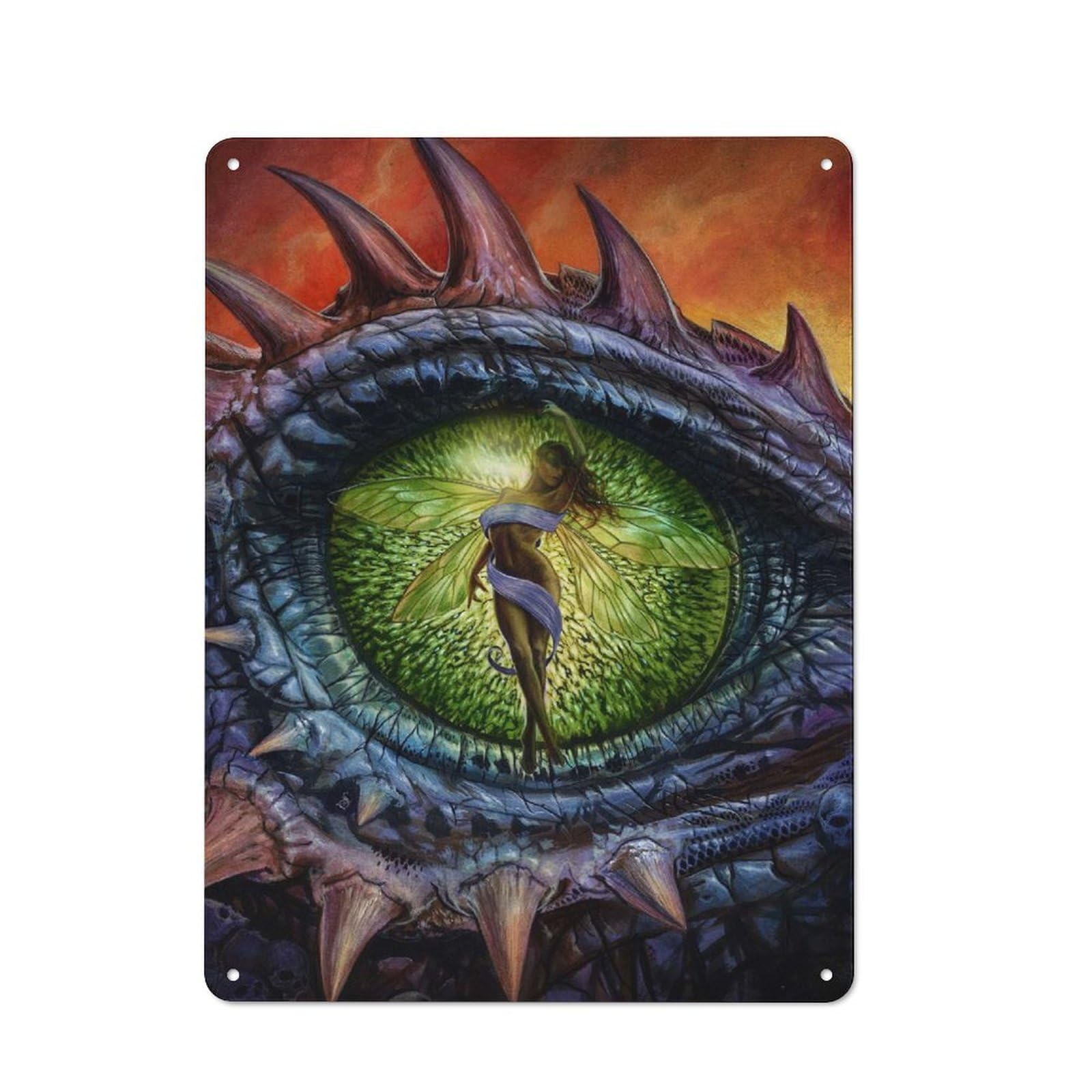 Junmoney Behold The Basilisk Vintage Tin Sign 40X30cm With For Man Cave Or Games Room, For Games Room Collectors
