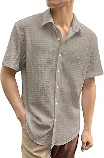 GRECIILOOKS Mens Casual Polycotton Regular Fit Shirt
