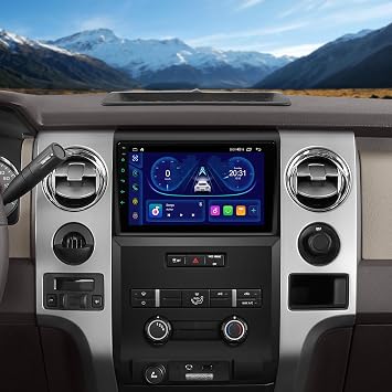 XTRONS 9 Inch Android 14 Car Stereo for Ford F150 2009-2014, 8-Core Radio Upgrade with 5GHz WiFi DSP, IPS Touch Screen GPS Navigation Head Unit