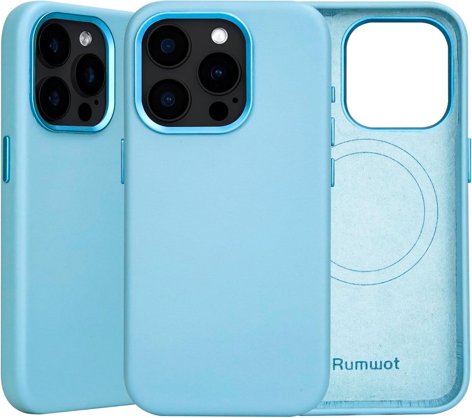 Genuine Leather for iPhone 13 Pro Case|Full Grain Leather|Compatible with MagSafe and Wireless Charging|Metal Buttons Camera Bezel|Slim Fit-Drop and Scratch Resistant (Black)