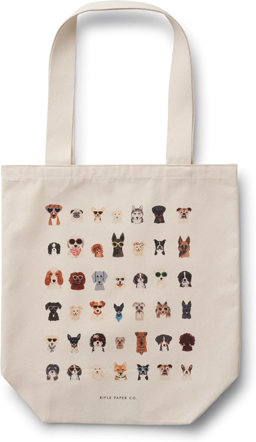 RIFLE PAPER CO. Canvas Tote Bag for Beach, Gym, & Travel, Shoulder Bag for Women, Reusable Bag, Summer Essentials