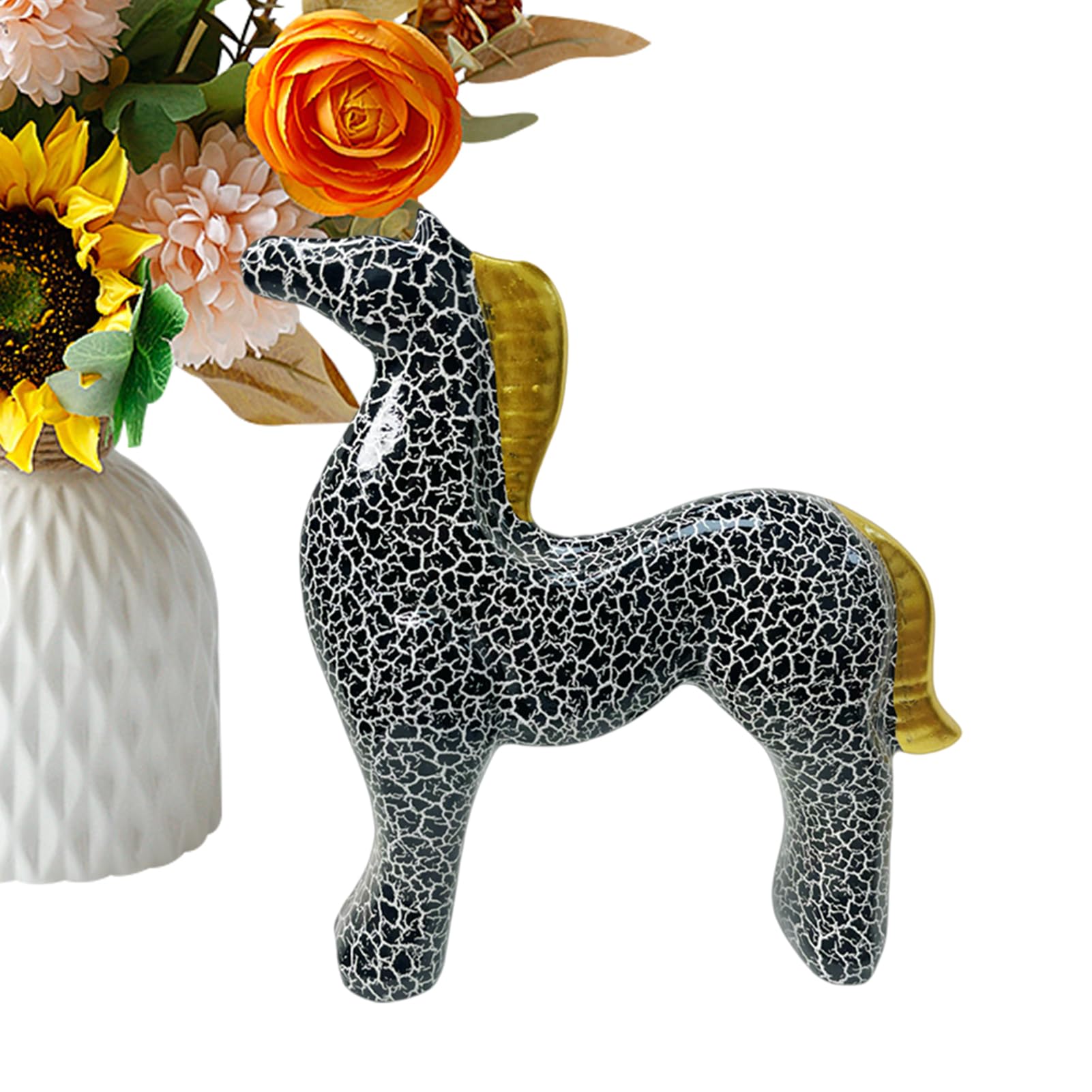 Figurines de chevaux peintes pour sublimer la décoration de table de votre salon