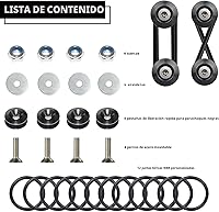 Vista 3 de BFXM Clips de parachoques universales, kit de liberación rápida para parachoques delantero y trasero, soportes de parachoques para automóviles