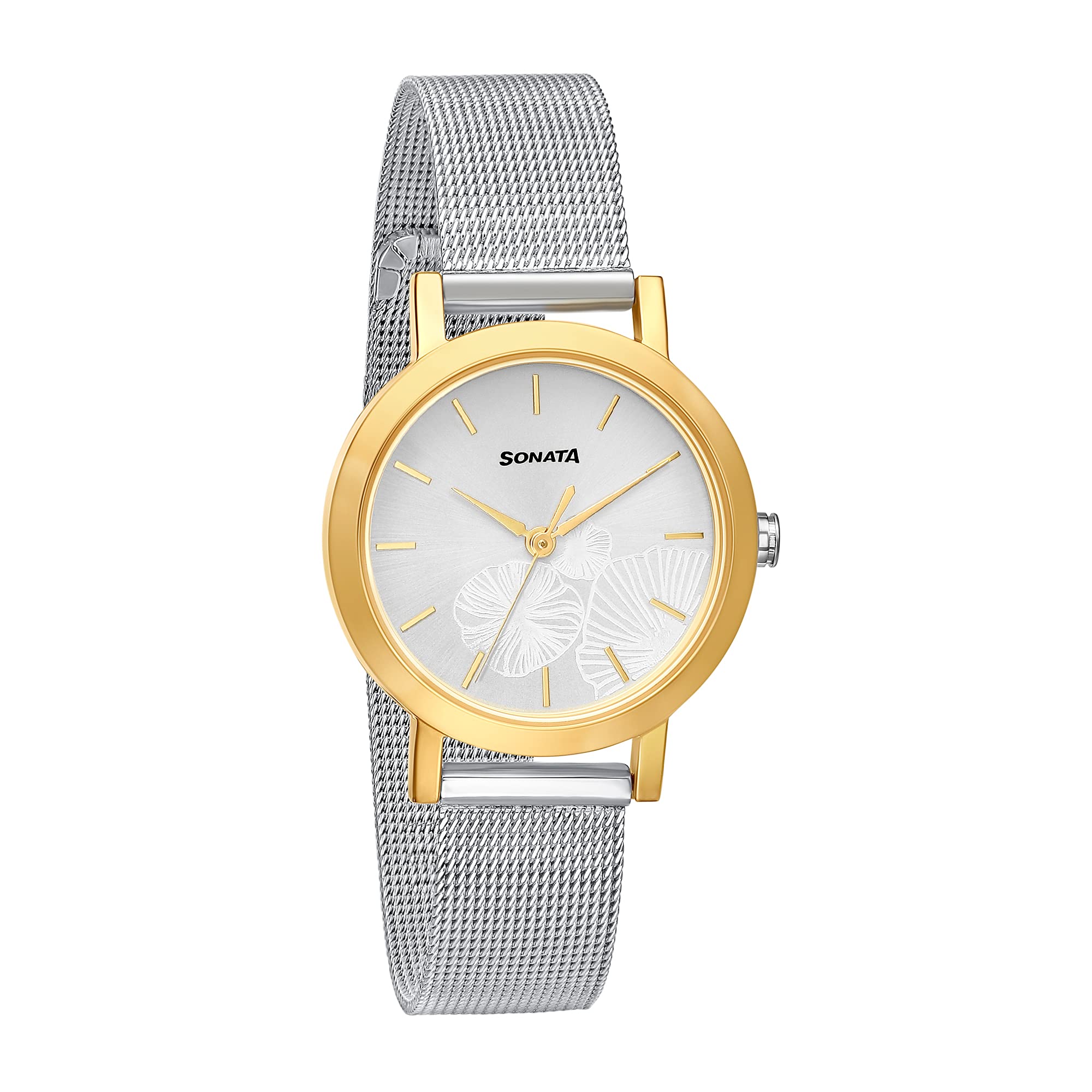 Sonata Linnea Silver Dial Women Watch with Stainless Steel Strap-NS8174BM01 (B09GVKYX86) Amazon Price History, Amazon Price Tracker