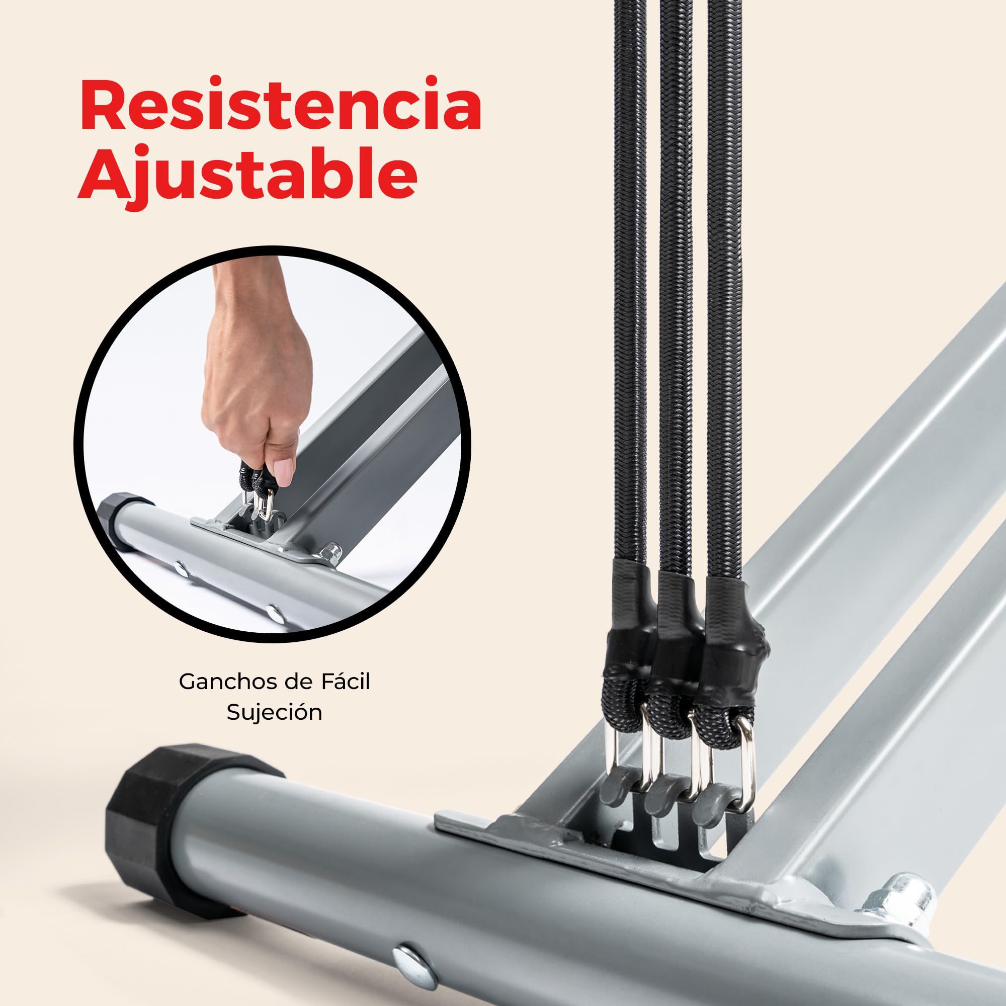 Sunny Health & Fitness Inteligente Row-N-Ride Máquina Plegable | Entrenador de Glúteos y Piernas, 3 Ángulos de Sentadilla, 4-Niveles de Resistencia, App SunnyFit, 150 kg Capacidad