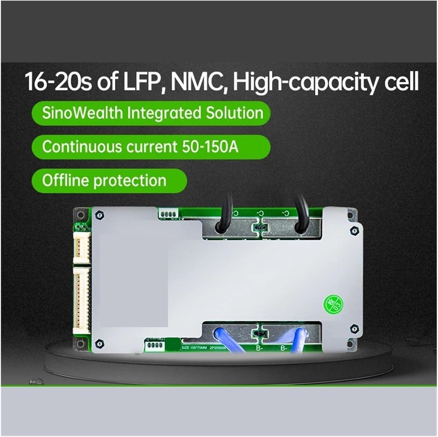 Battery Equalizer Li-Ion Battery Protection Board ZP20S006 3.2V LFP 16S 20S 3.7V NMC 17S 20S Hardware BMS 60A 80A 100A 120A 150A Same Port with Balance(3.2V LFP 20S 120A)