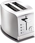 KRUPS 2 Slice Toaster with 6 browning levels and 4 easy-to-use functions, Stainless Steel, Silver