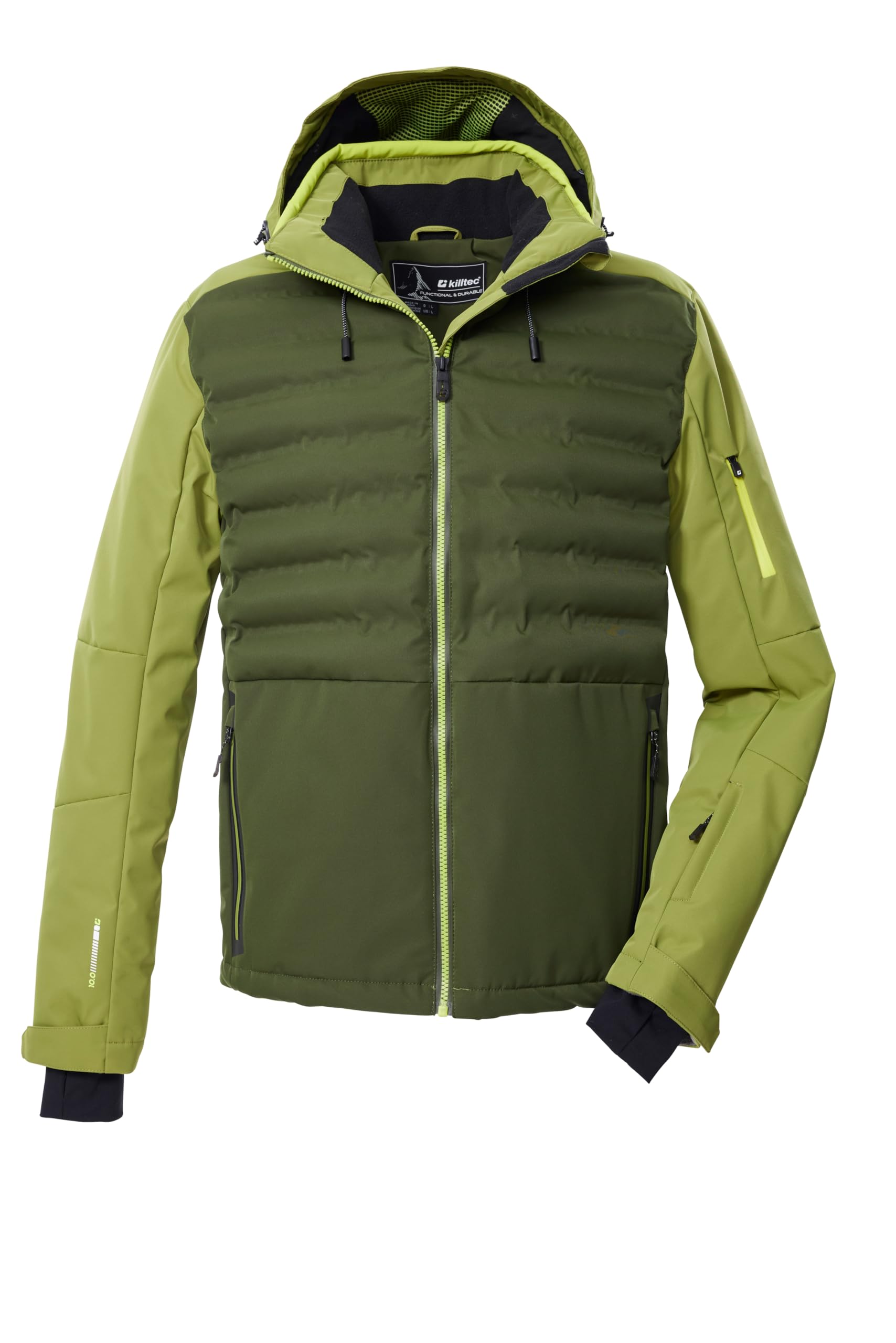 Killtec Herren Ksw 72 Mn Ski Jckt Hybridjacke/Steppjacke mit abzipbarer Kapuze und Schneefang