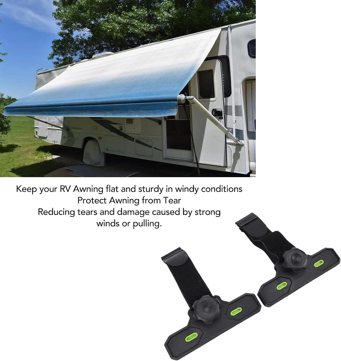 VINGVO Awning Clamps, Compatible with Most RV Awnings | Secure Wind