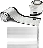 Vista 7 de Funda de protección térmica, manguito aluminizado, manguera aluminizada Express y barrera de protección de alambre de manguera plateada con cierre