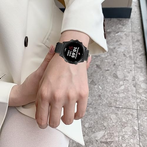 Miniatura 5 de Muovrto Correa de repuesto para Garmin Forerunner 945935, correa de silicona para reloj Garmin Fenix 5Approach S60Fenix 6