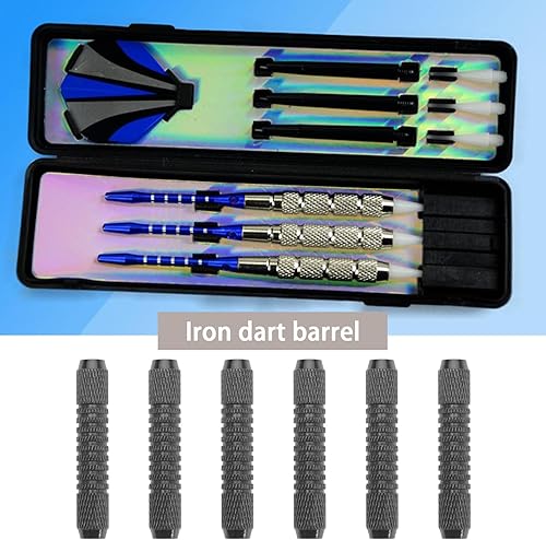 Miniatura 2 de 12 barriles de dardos con juntas tóricas de goma para dardos de 0.45 onzas, accesorios de dardos de repuesto 2BA rosca interna (6 negros y 6