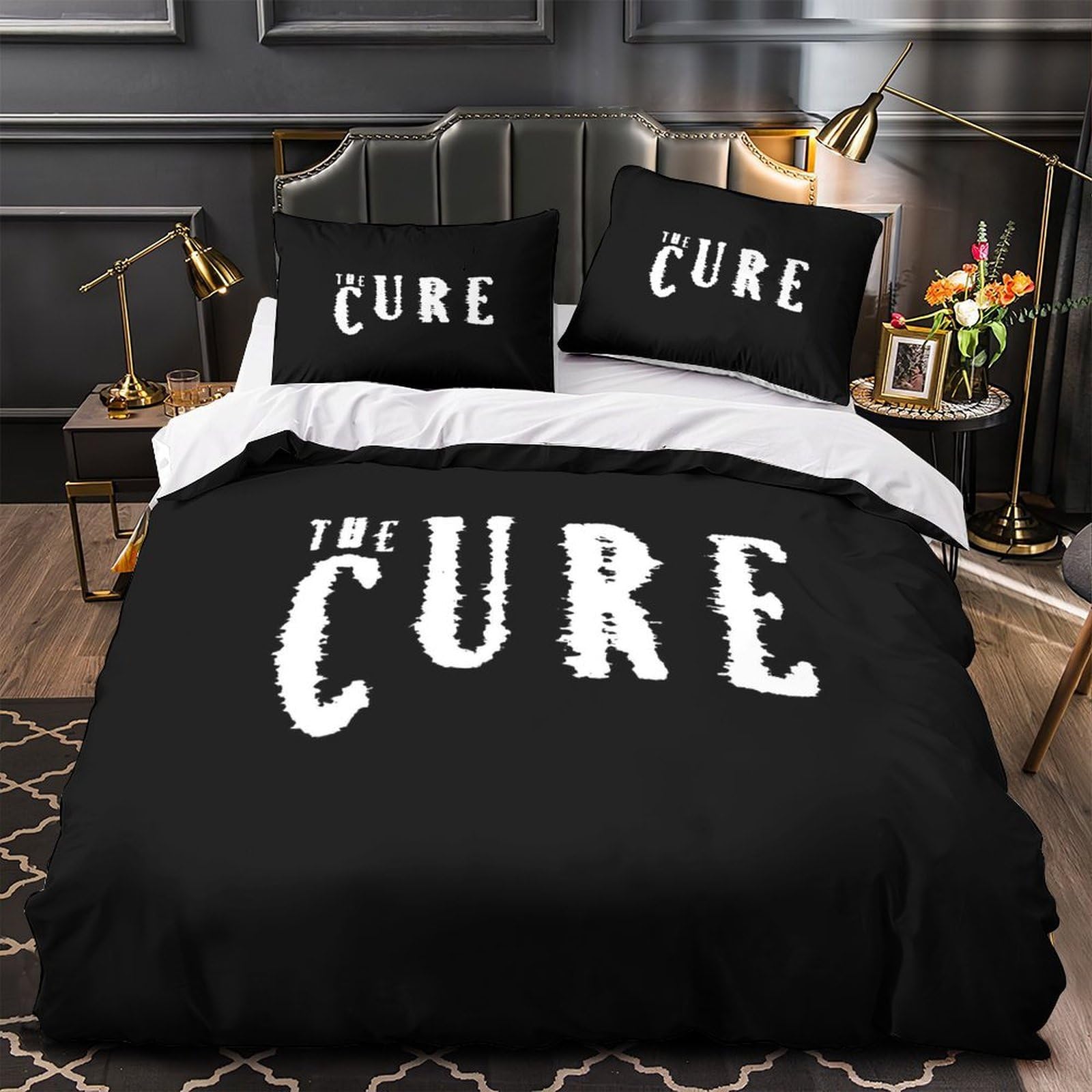 Housse de couette rock grunge 140x200 pour chambre d'ado style musique et ambiance cosy