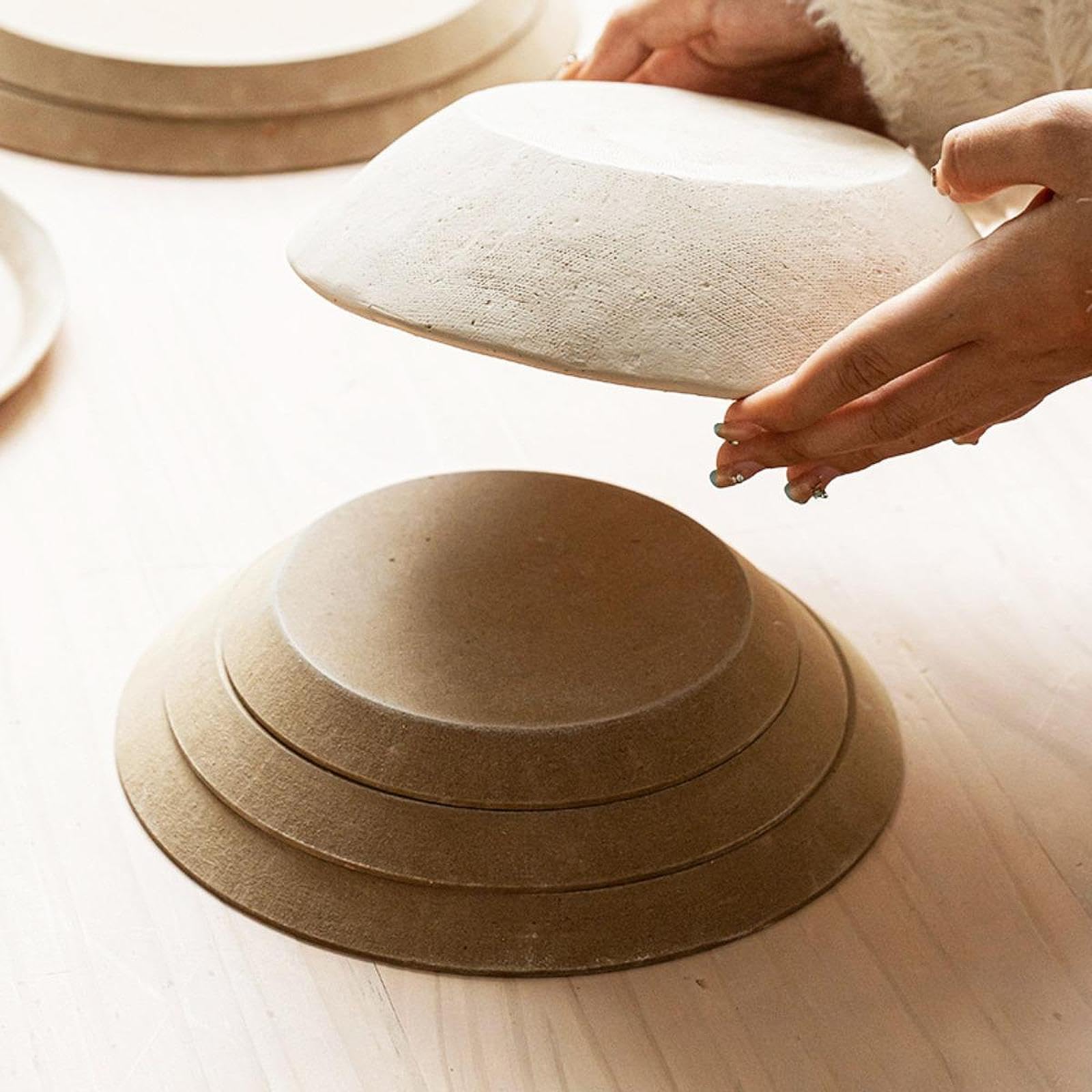 predolo 5 de Cerámica para Bricolaje, Suministros para Modelado a Mano, Plato para Modelado a Mano