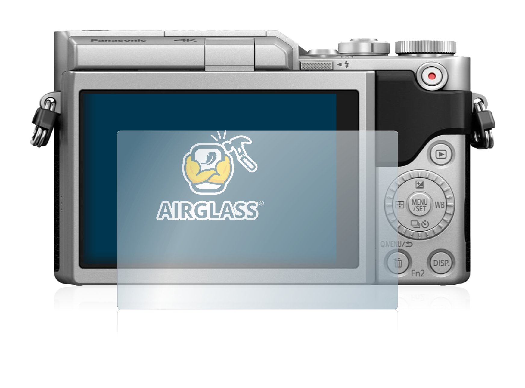 Brotect Pellicola In Vetro Ibrido AirGlass Per Panasonic Lumix DC-GX800 (3 Pezzi) - Durezza 9H, Anti-impronta