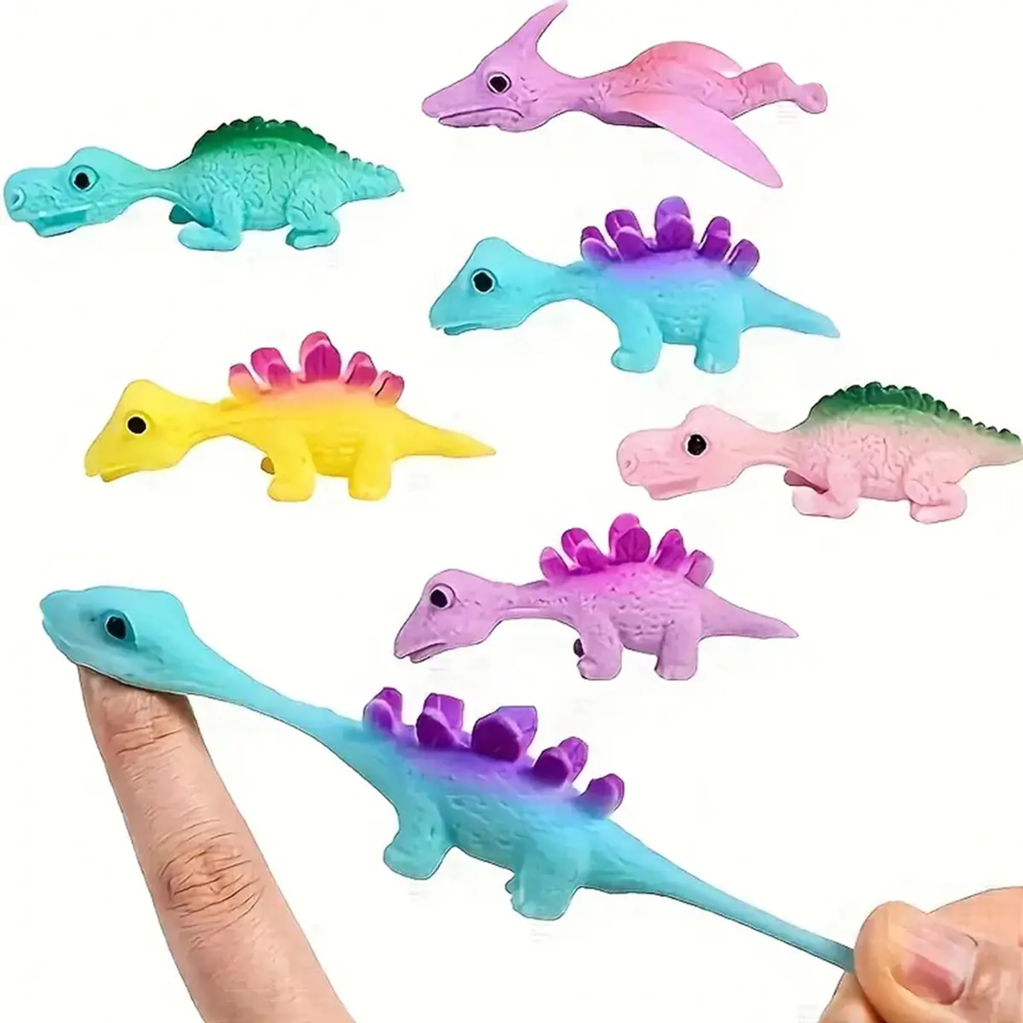 INCLUD Kids Slingshot Dinosaur Finger Toys - Pack of 5 | Fun & Educational Toy for Kids Boys & Girls 2