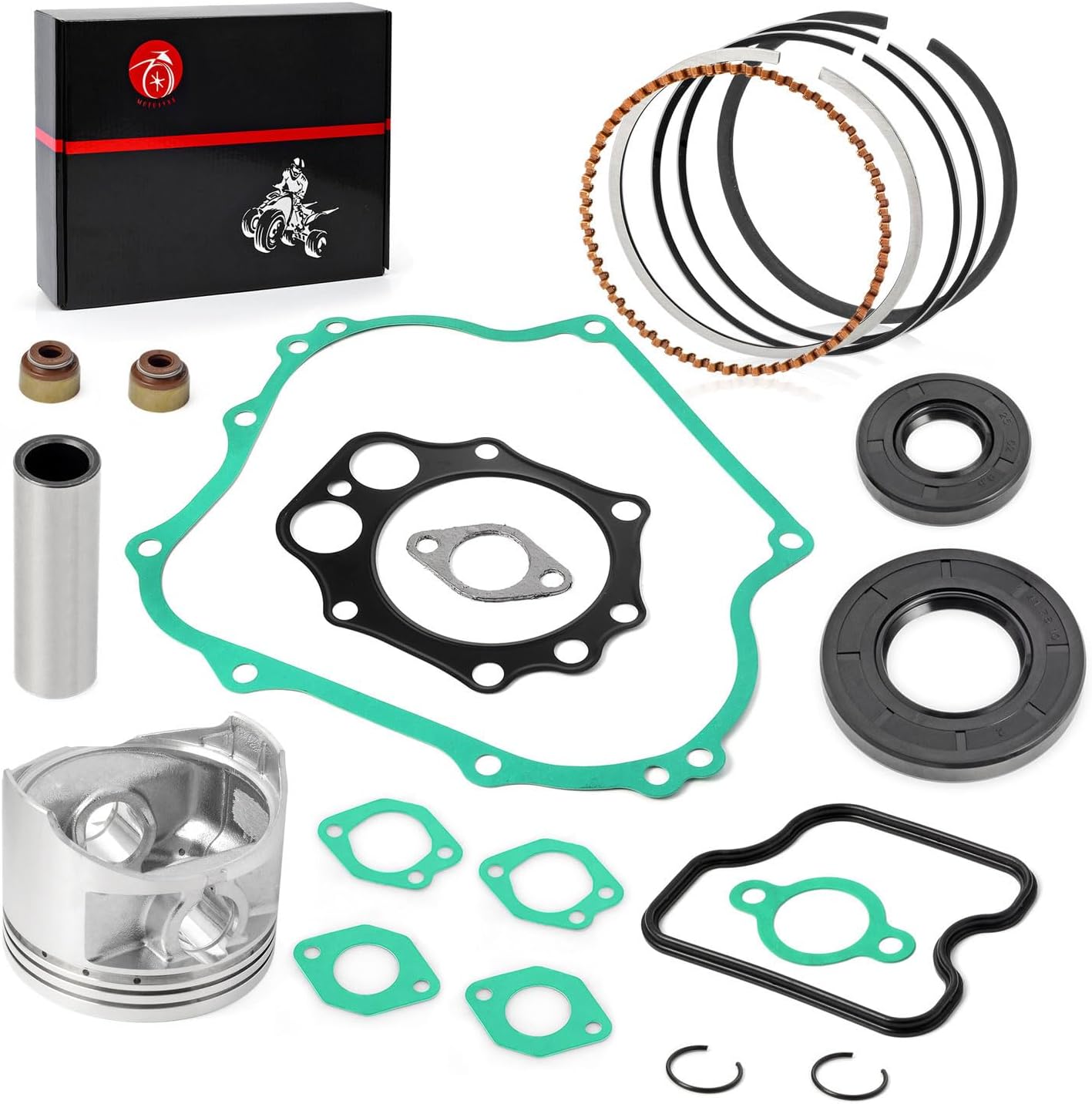 Top End Rebuild Kit Piston Ring Gasket Seal For Club Car Golf Cart DS Precedent FE350 1996-2006 1017449-01