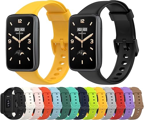 Miniatura 6 de Compatible con Xiaomi Band 7 Pro Bandas para mujeres y hombres, correas de repuesto de silicona deportivas ajustables para reloj inteligente Xiaomi
