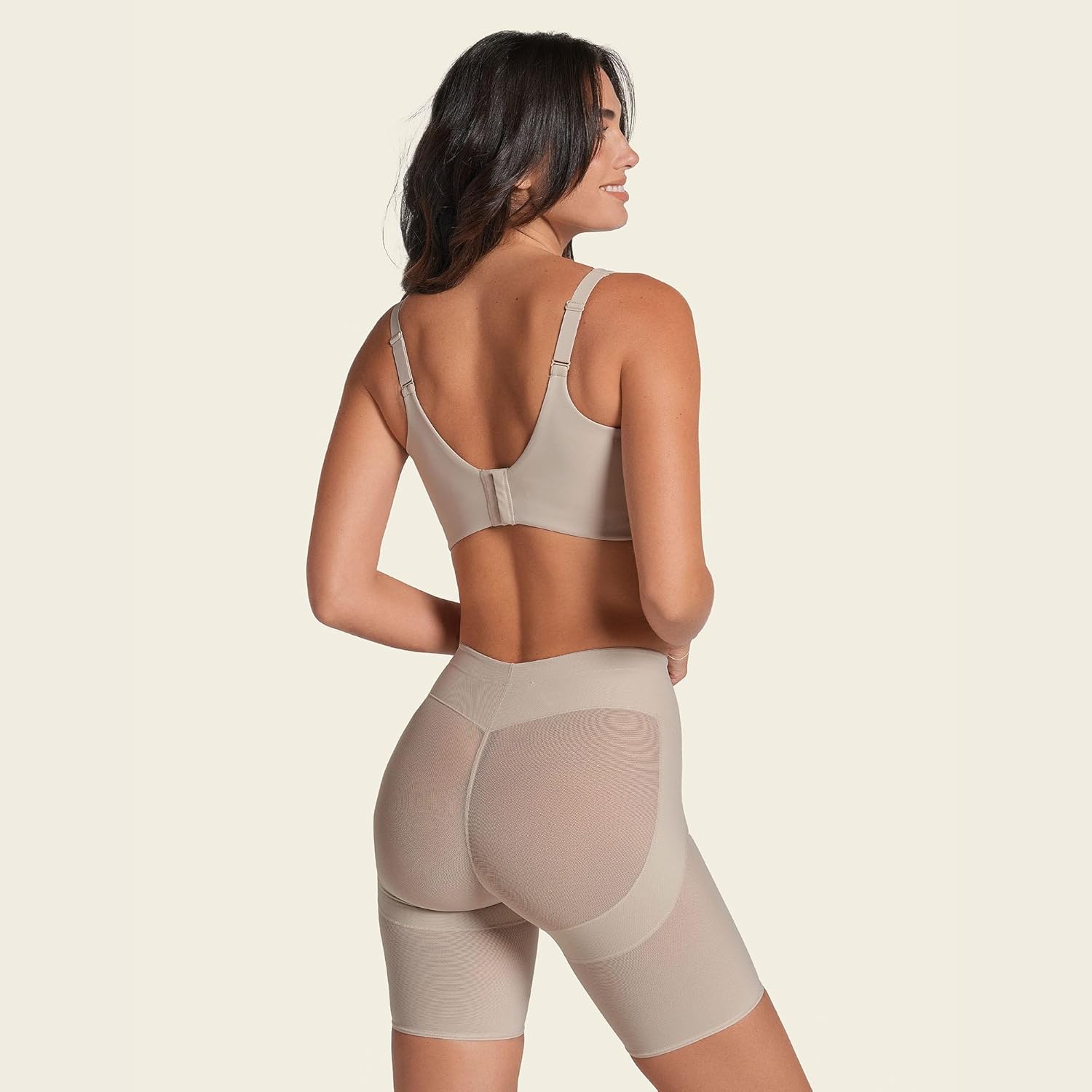 Leonisa PowerUp Shapewear Shorts for Women, Firm Compression Butt Lifter Shaper Shorts, High Waist Tummy Control - Image 5