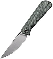 Vista 9 de Petrified fish Navaja de bolsillo PFP07 Viking, 3.62 pulgadas K110 Hoja negra lavada a la piedra, mango G10 de 4.23 onzas con bloqueo frontal