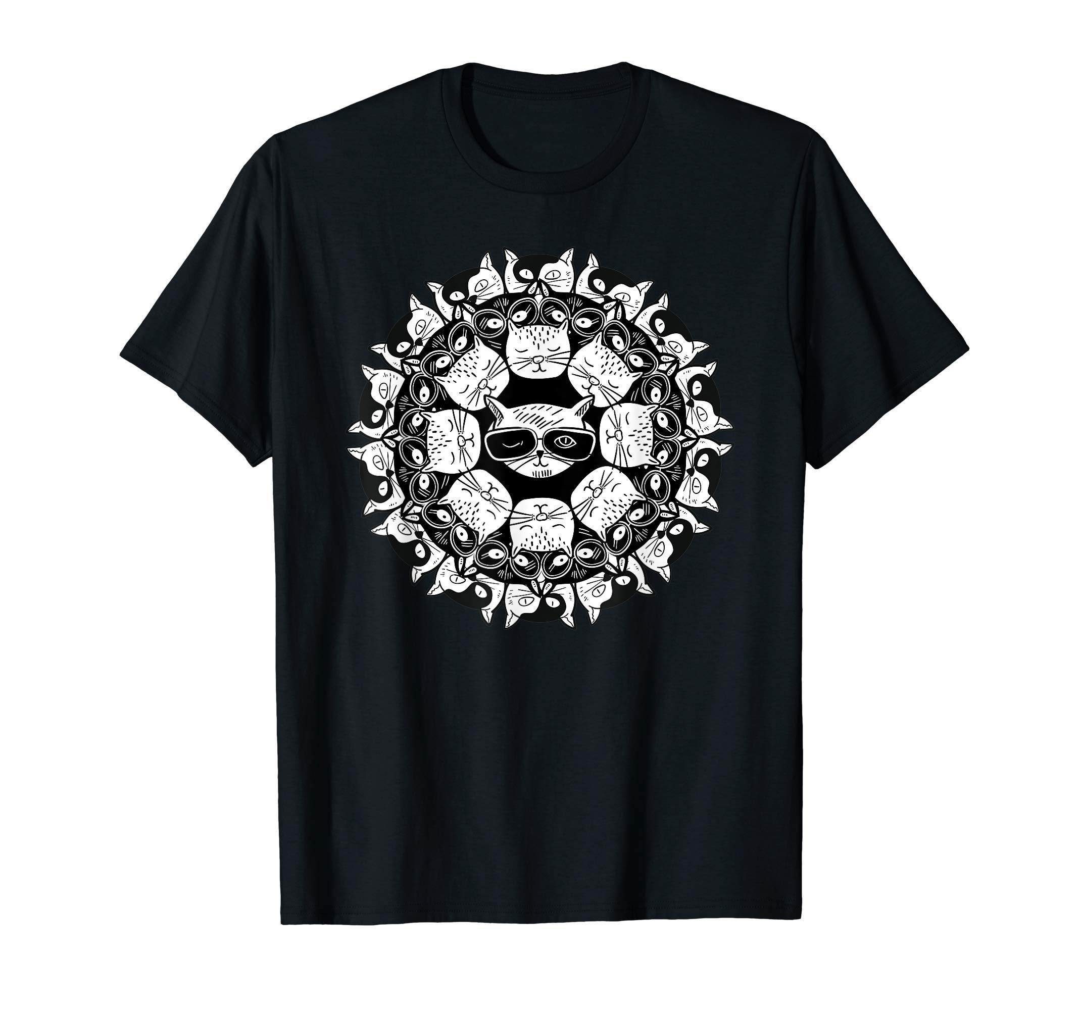 Mandala AnimalesCat Mandala T-Shirt