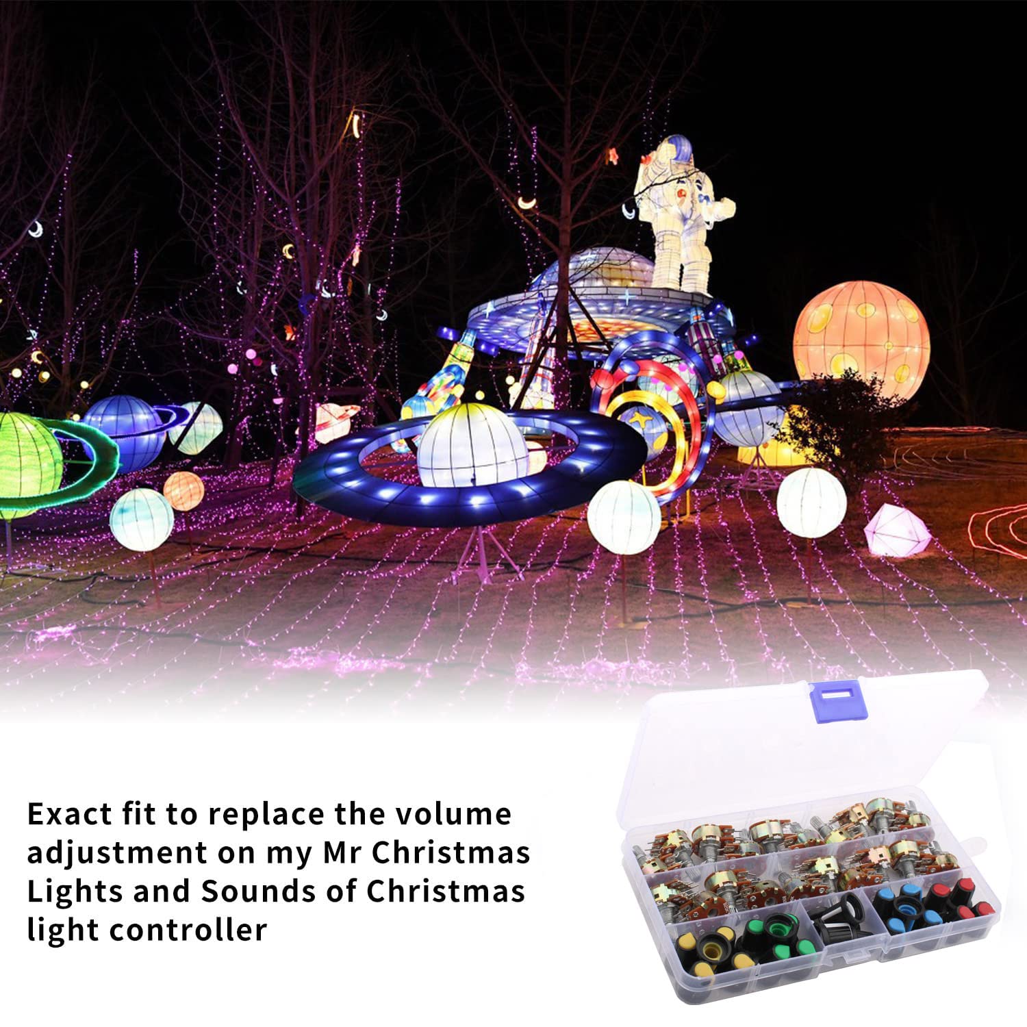 20 Potenziometri Rotativi WH148 - B5K/B10K/B20K/B50K/B100K Ohm Con Pomello E Dado - Foto 3