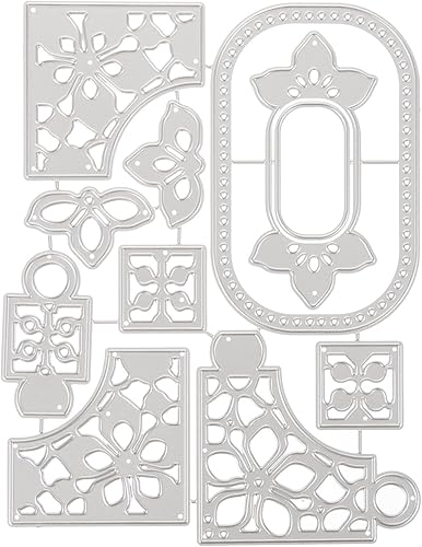 VILLCASE Plantillas de pájaros y flores, plantilla de pintura de hojas, plantilla de dibujo reutilizable, troqueles de corte para pared,