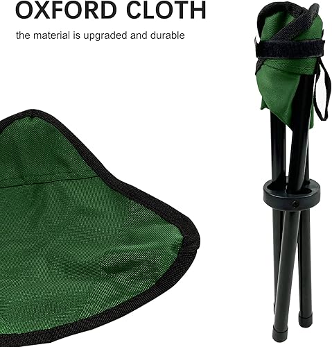 Miniatura 6 de Taburete plegable portátil de 11.02 pulgadas, silla de pesca para camping, senderismo, golf, caza, senderismo, jardinería al aire libre y viajes a