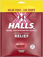 Vista 1 de Halls Relief Cherry Cough Drops, Value Pack, 140 Drops