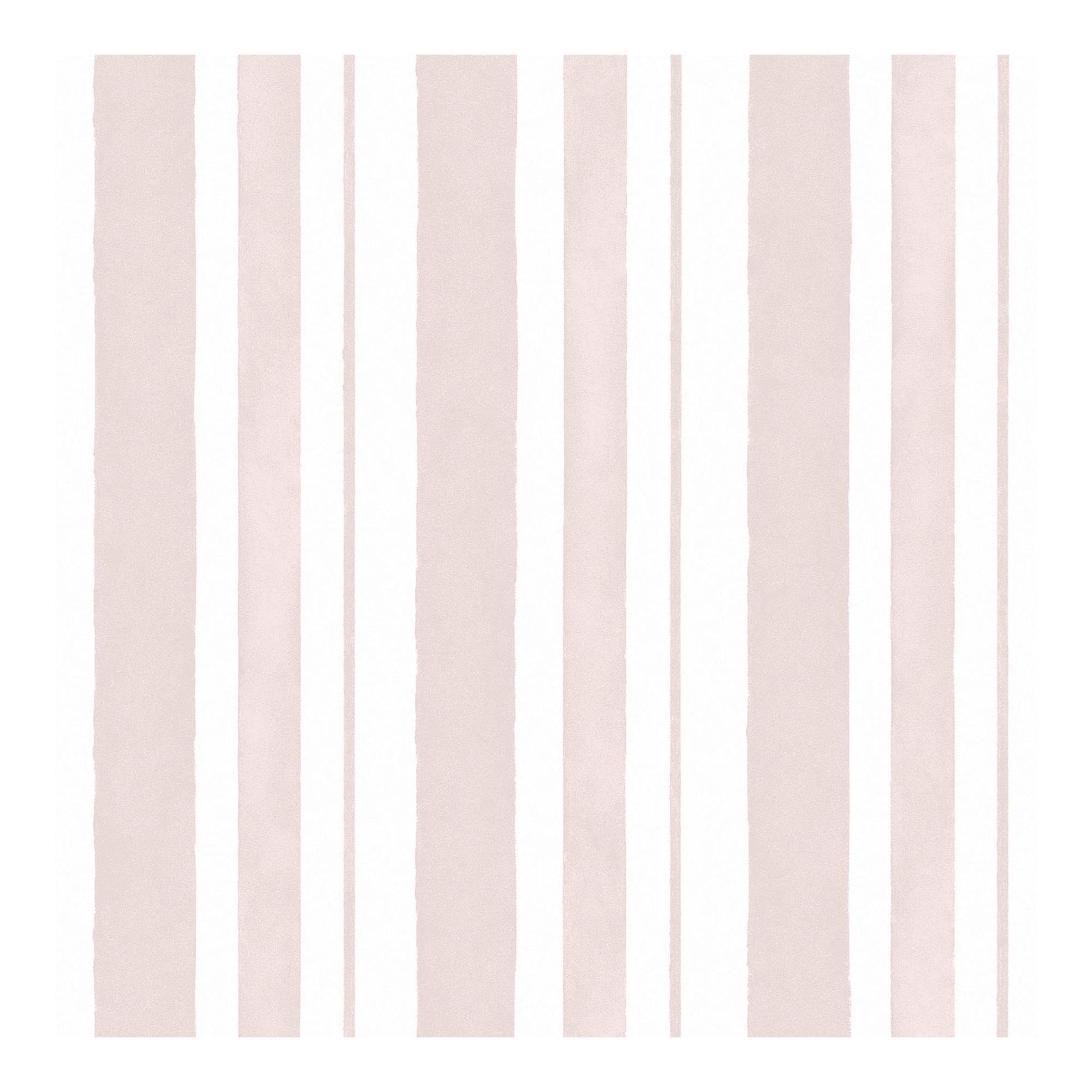 Papier peint Graham & Brown Rachel Ashwell à rayures aquarelle rose pour chambre