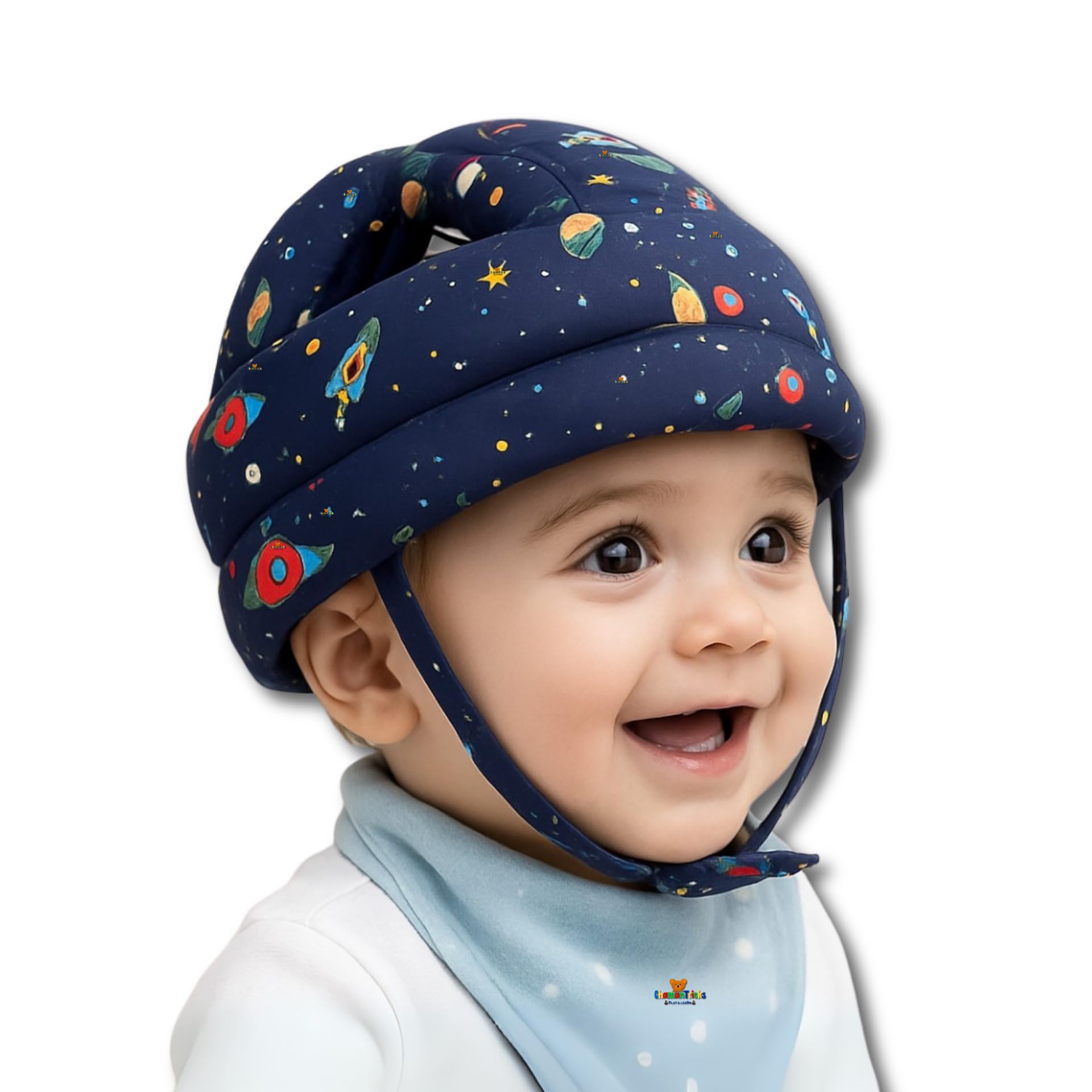 Chamantricks Head Protector for Crawling Walking Baby | Head Protection Gear for 6 Months - 2 Years | Soft Cushion Safety Headguard for Toddler