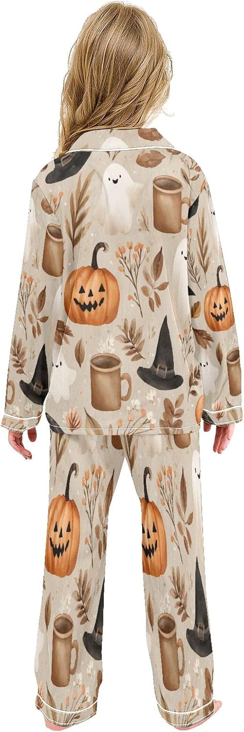 Silk Pajama Sets Long Sleeve Pajamas Soft Sleepwear 2 Piece Pjs Set