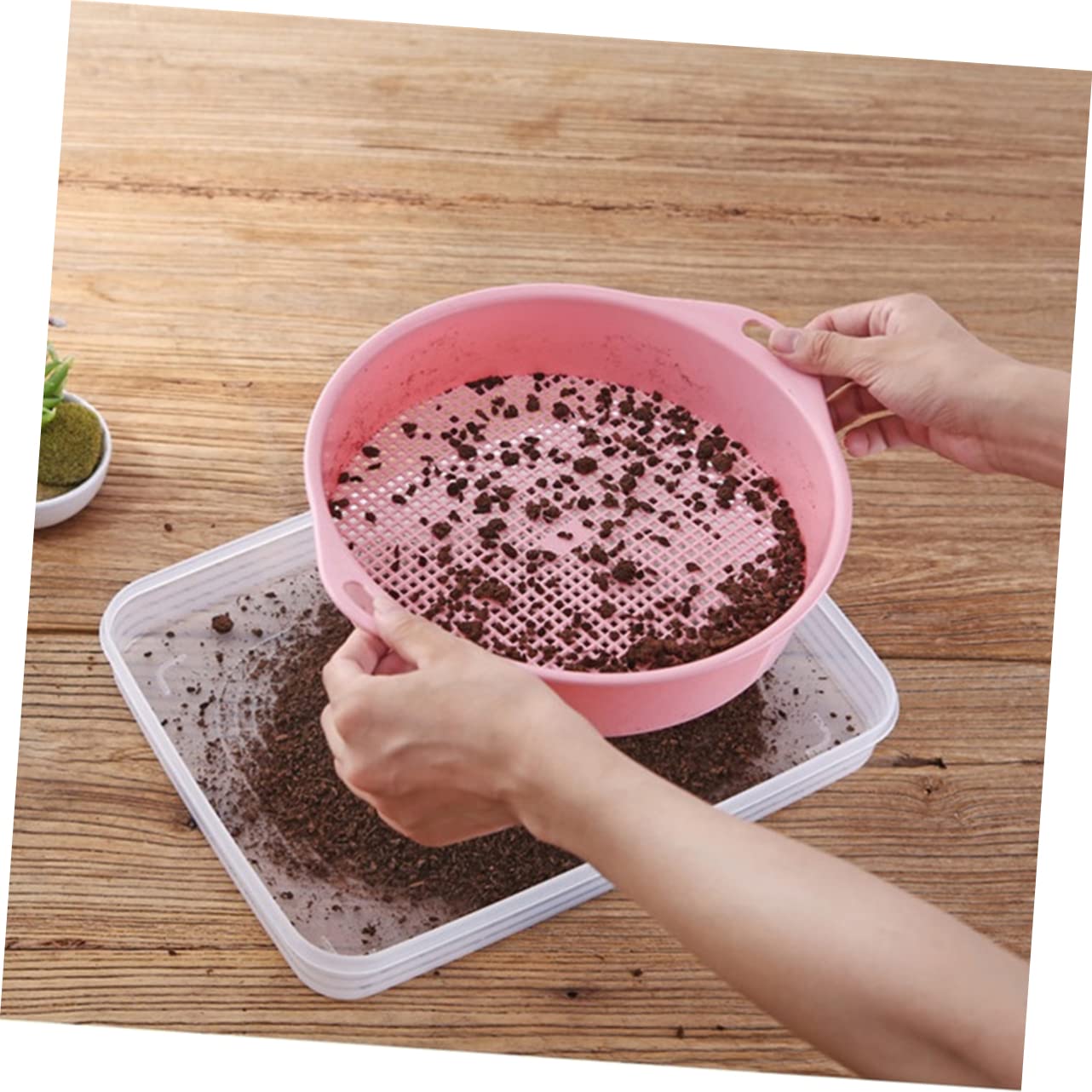 Roshtia Lot De 2 Pelles De Plage Et Tamis - Passoire à Sable - En Verre - Coquillage - Pour La Plage - Longue Poignée Réglable - Pour Litière De Chat