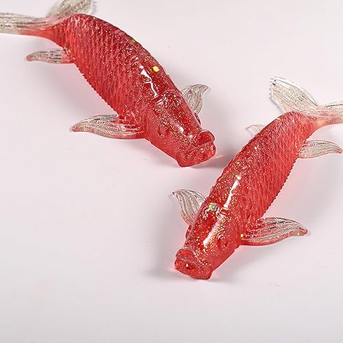 Miniatura 3 de Koi Fish - Moldes de resina de silicona, moldes de resina de pescado dorado de carpa, adornos de bricolaje, moldes epoxi para fabricación de joyas