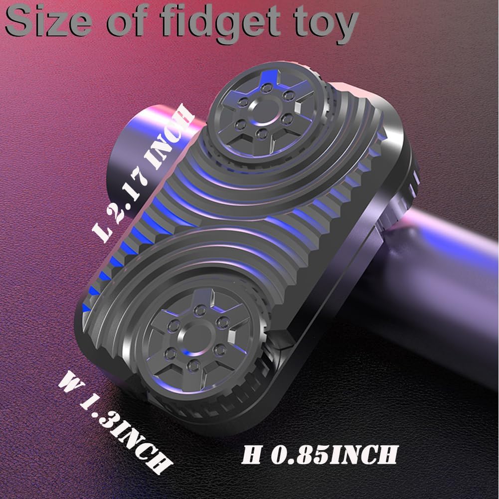 Metal Fidget Slider - Magnetic Brick Fidget Toy EDC Fidget Toys for Adults, ADHD Anxiety Stress Relief Toys, Ideal Gifts for Father Man & Friends